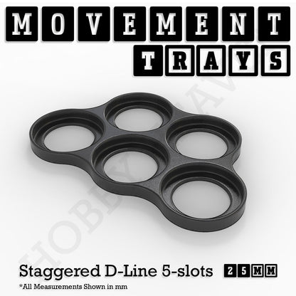 25mm Movement Trays for Tabletop Games | Waargaming | Full Range