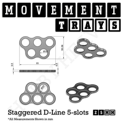 25mm Movement Trays for Tabletop Games | Waargaming | Full Range