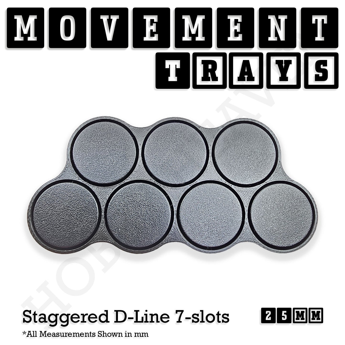 25mm Movement Trays for Tabletop Games | Waargaming | Full Range