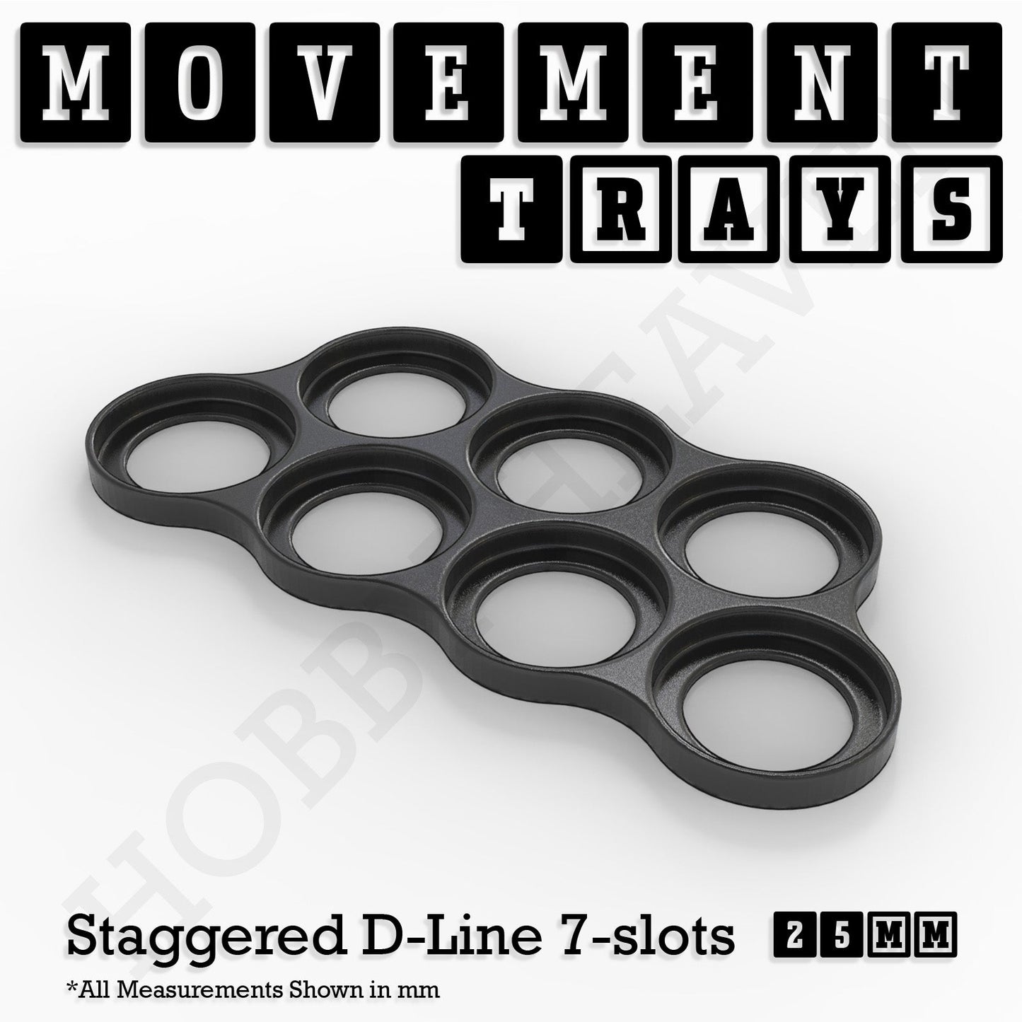 25mm Movement Trays for Tabletop Games | Waargaming | Full Range
