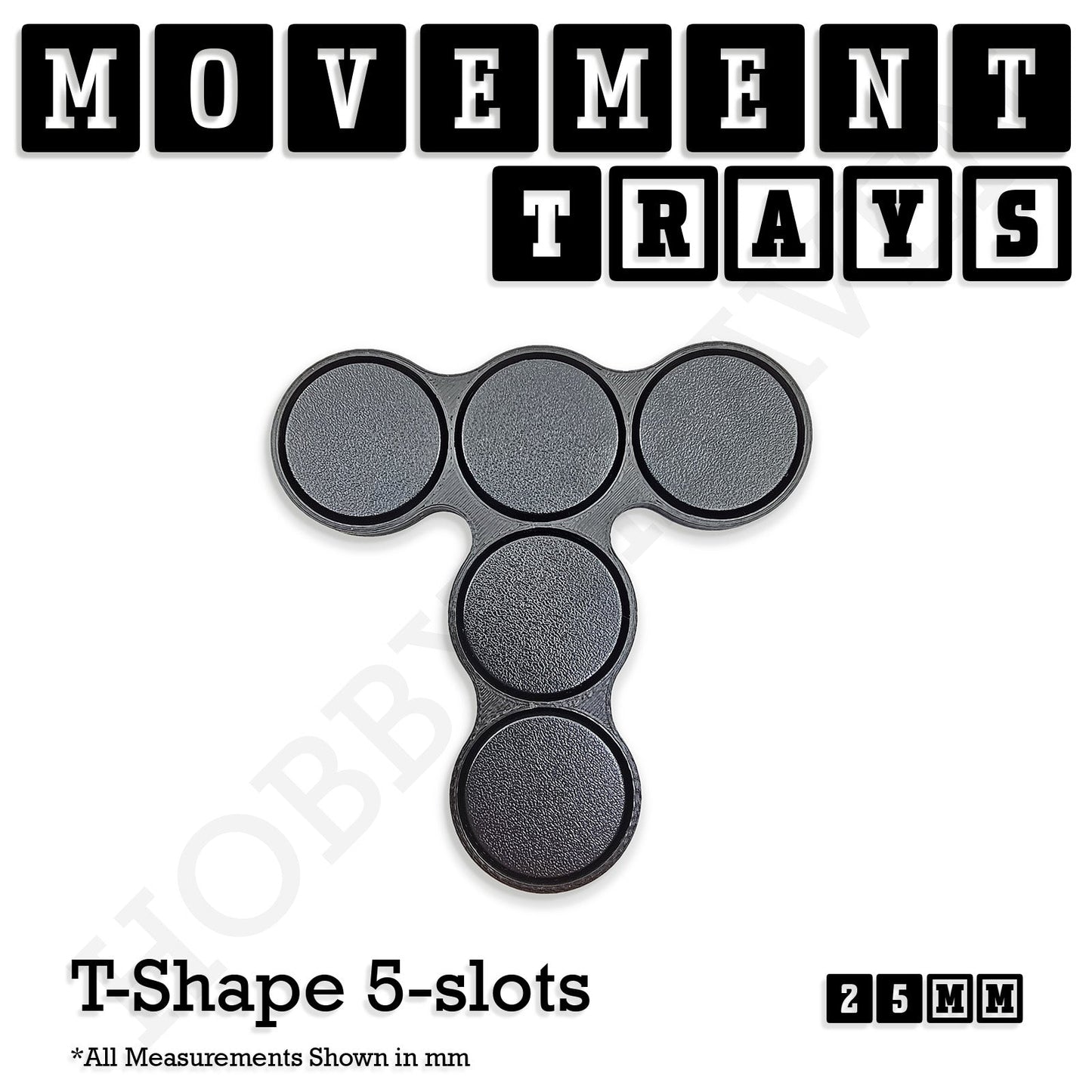 25mm Movement Trays for Tabletop Games | Waargaming | Full Range