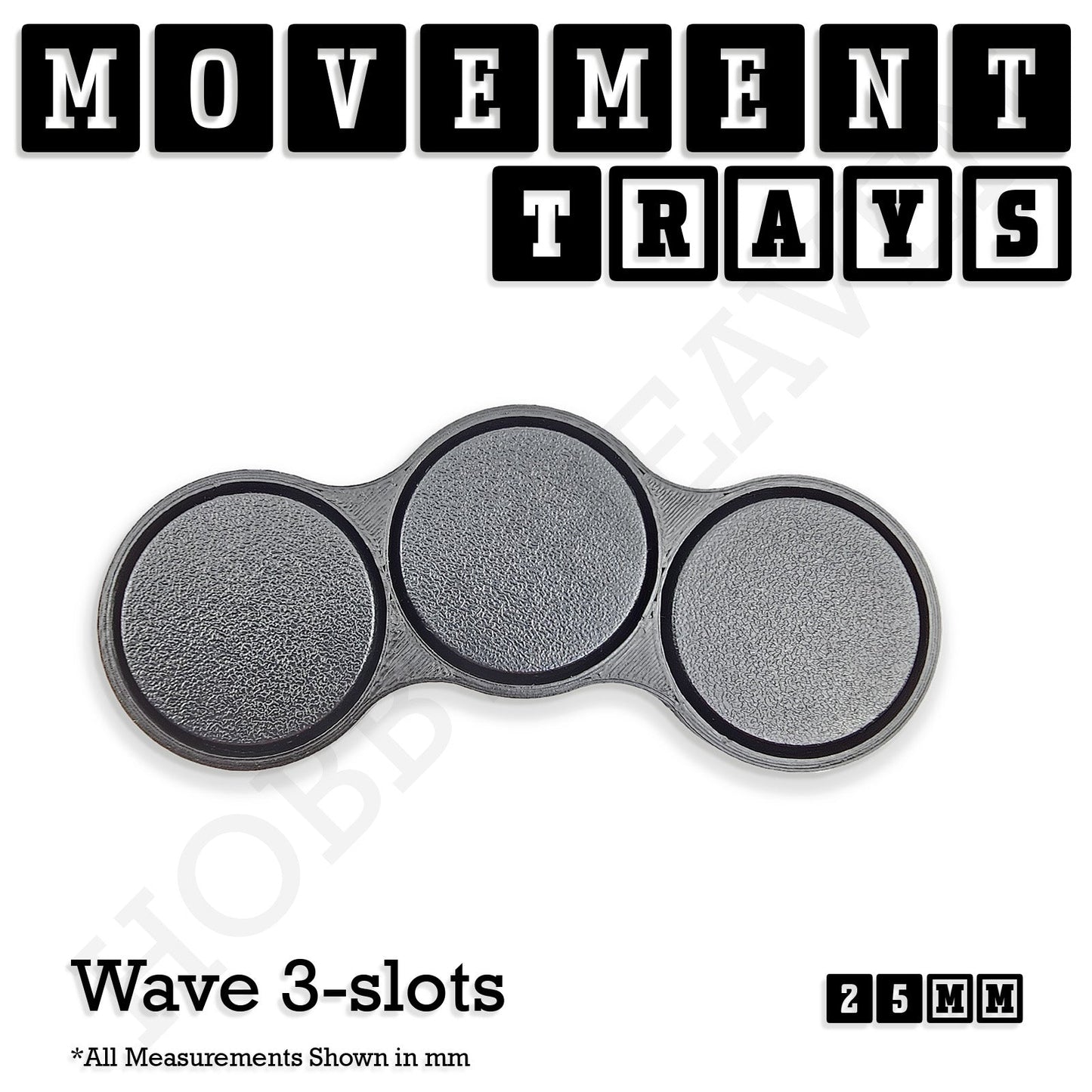 25mm Movement Trays for Tabletop Games | Waargaming | Full Range