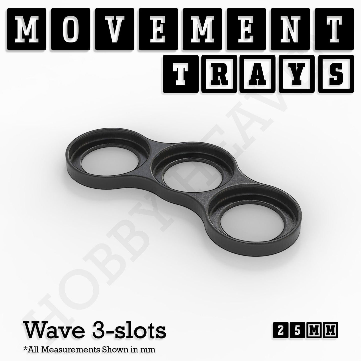 25mm Movement Trays for Tabletop Games | Waargaming | Full Range