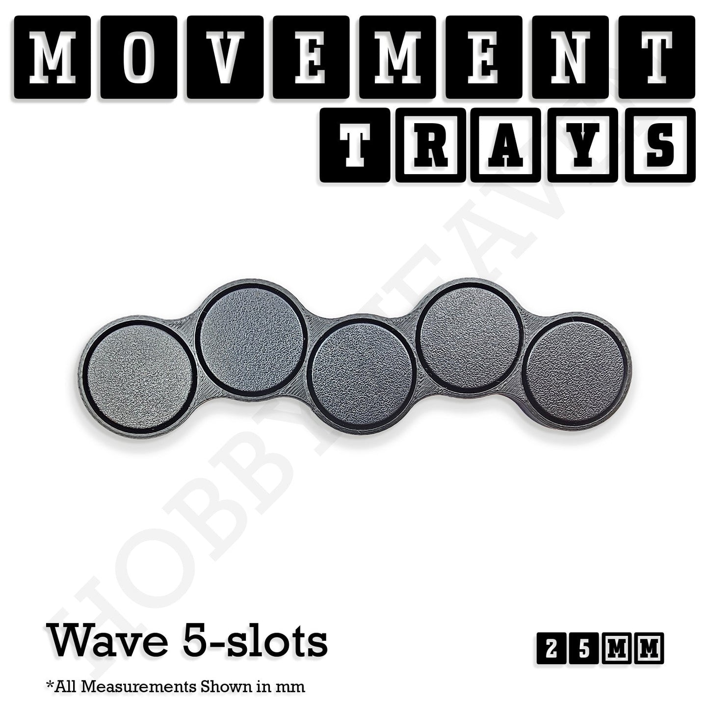 25mm Movement Trays for Tabletop Games | Waargaming | Full Range