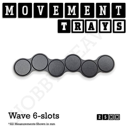 25mm Movement Trays for Tabletop Games | Waargaming | Full Range
