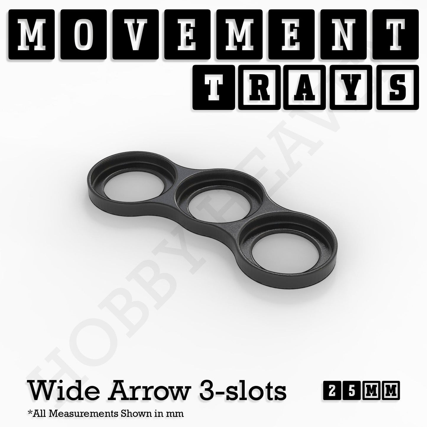 25mm Movement Trays for Tabletop Games | Waargaming | Full Range