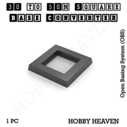 Square to Square Bases Size Converters 3d Print Full Range