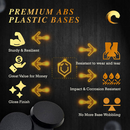 32mm Round Plain Plastic Bases