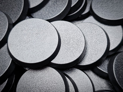 32mm Round Plain Plastic Bases