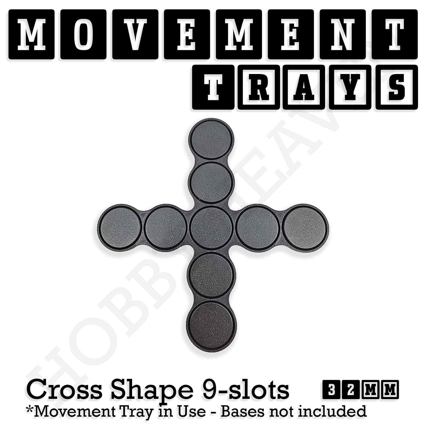 32mm Movement Trays for Tabletop Games | Compatible with Popular Miniatures | Full Range