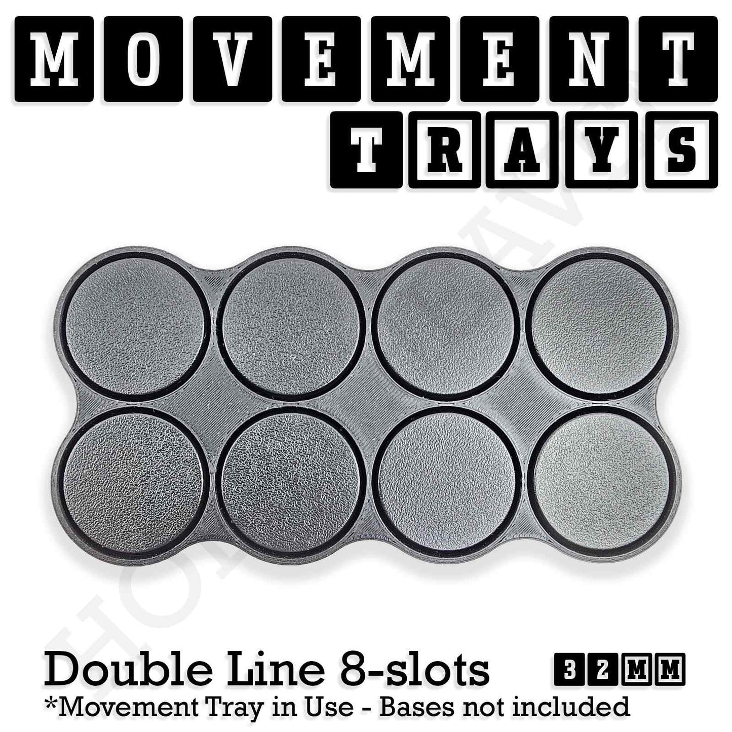 32mm Movement Trays for Tabletop Games | Compatible with Popular Miniatures | Full Range