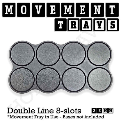 32mm Movement Trays for Tabletop Games | Compatible with Popular Miniatures | Full Range