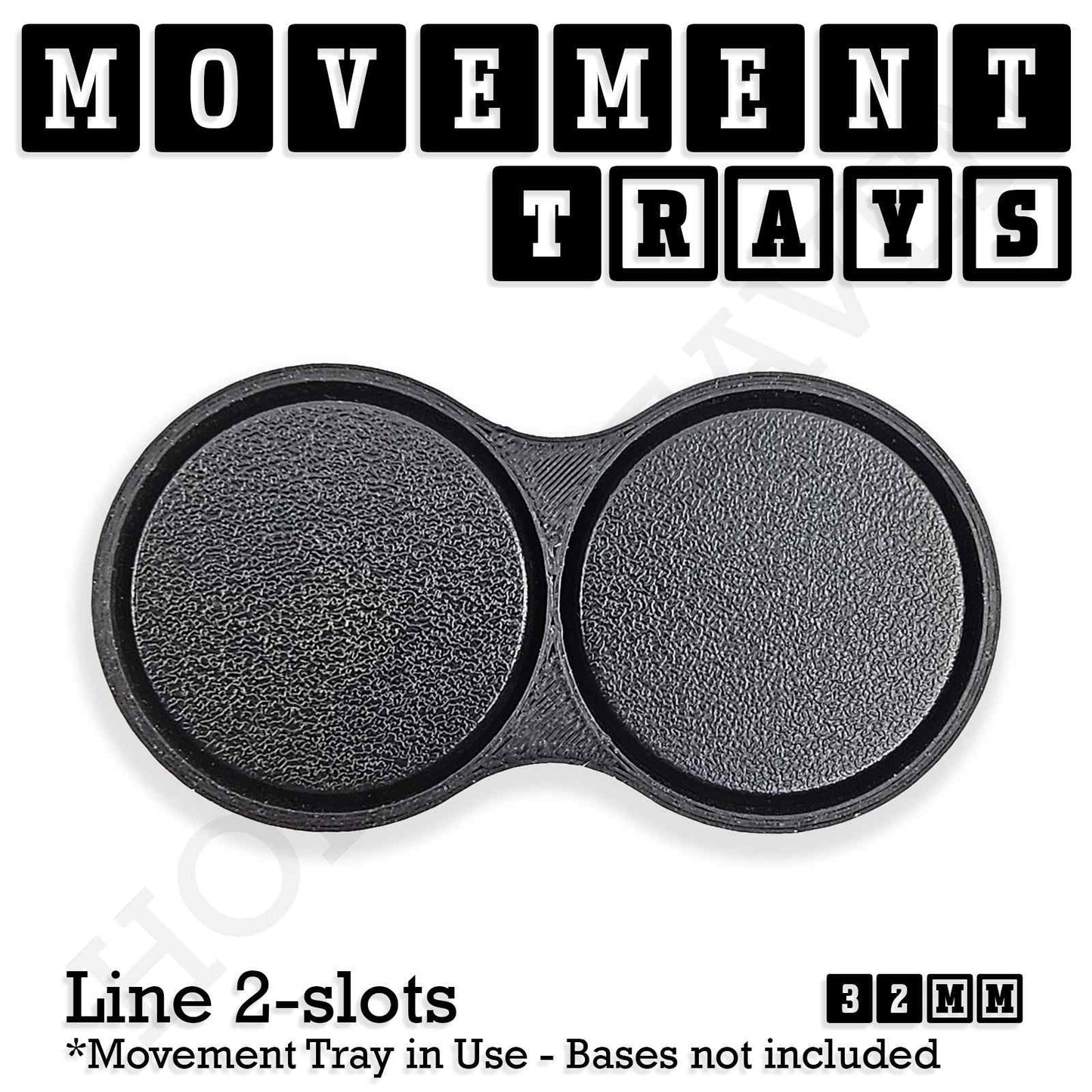 32mm Movement Trays for Tabletop Games | Compatible with Popular Miniatures | Full Range