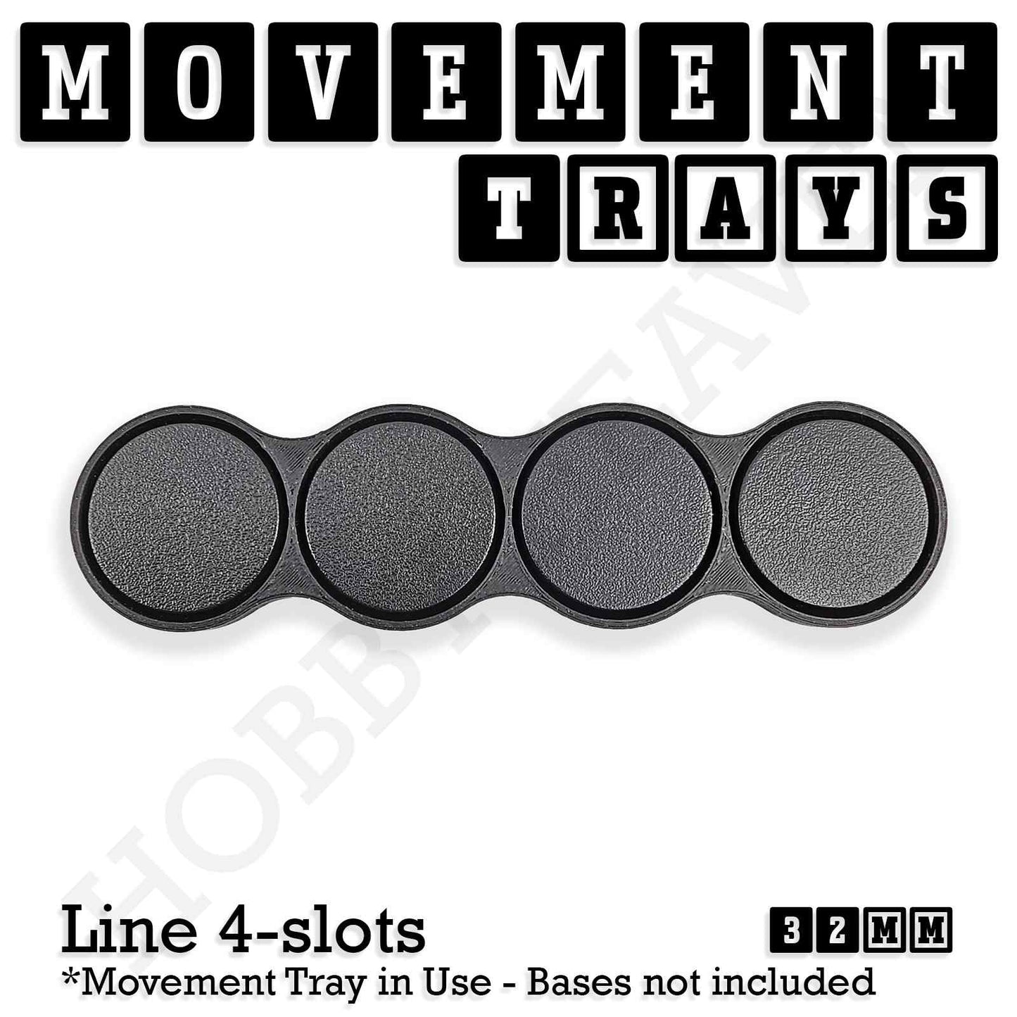32mm Movement Trays for Tabletop Games | Compatible with Popular Miniatures | Full Range