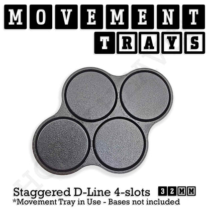 32mm Movement Trays for Tabletop Games | Compatible with Popular Miniatures | Full Range