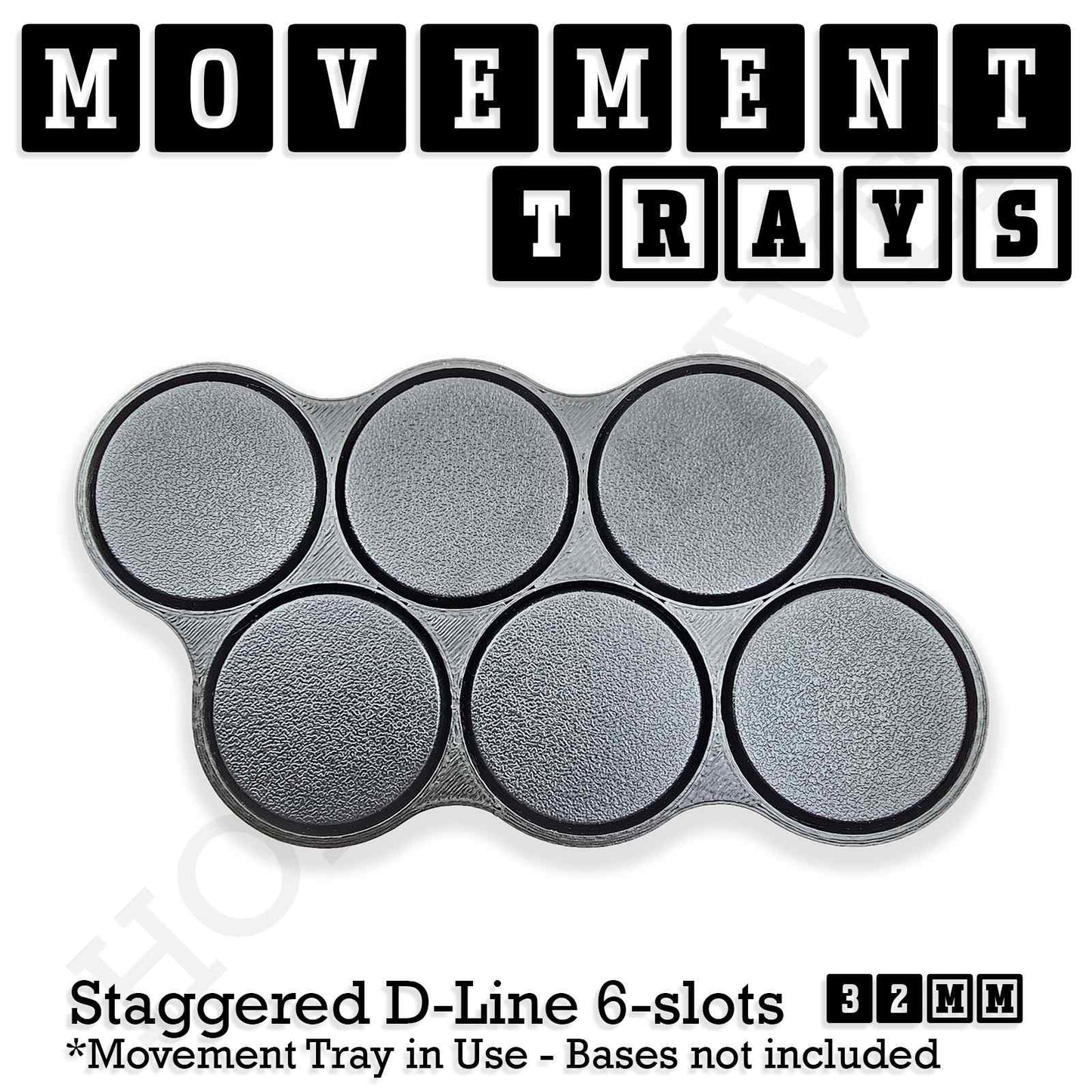 32mm Movement Trays for Tabletop Games | Compatible with Popular Miniatures | Full Range