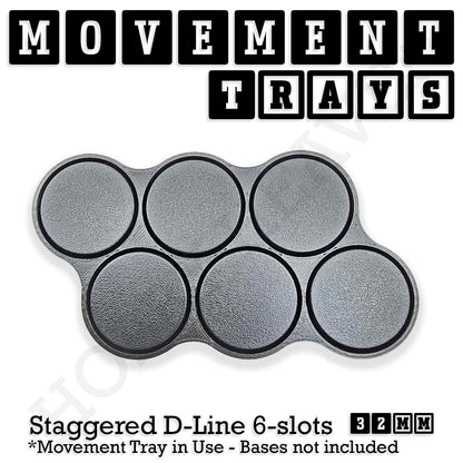 32mm Movement Trays for Tabletop Games | Compatible with Popular Miniatures | Full Range