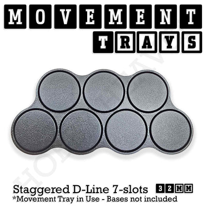 32mm Movement Trays for Tabletop Games | Compatible with Popular Miniatures | Full Range