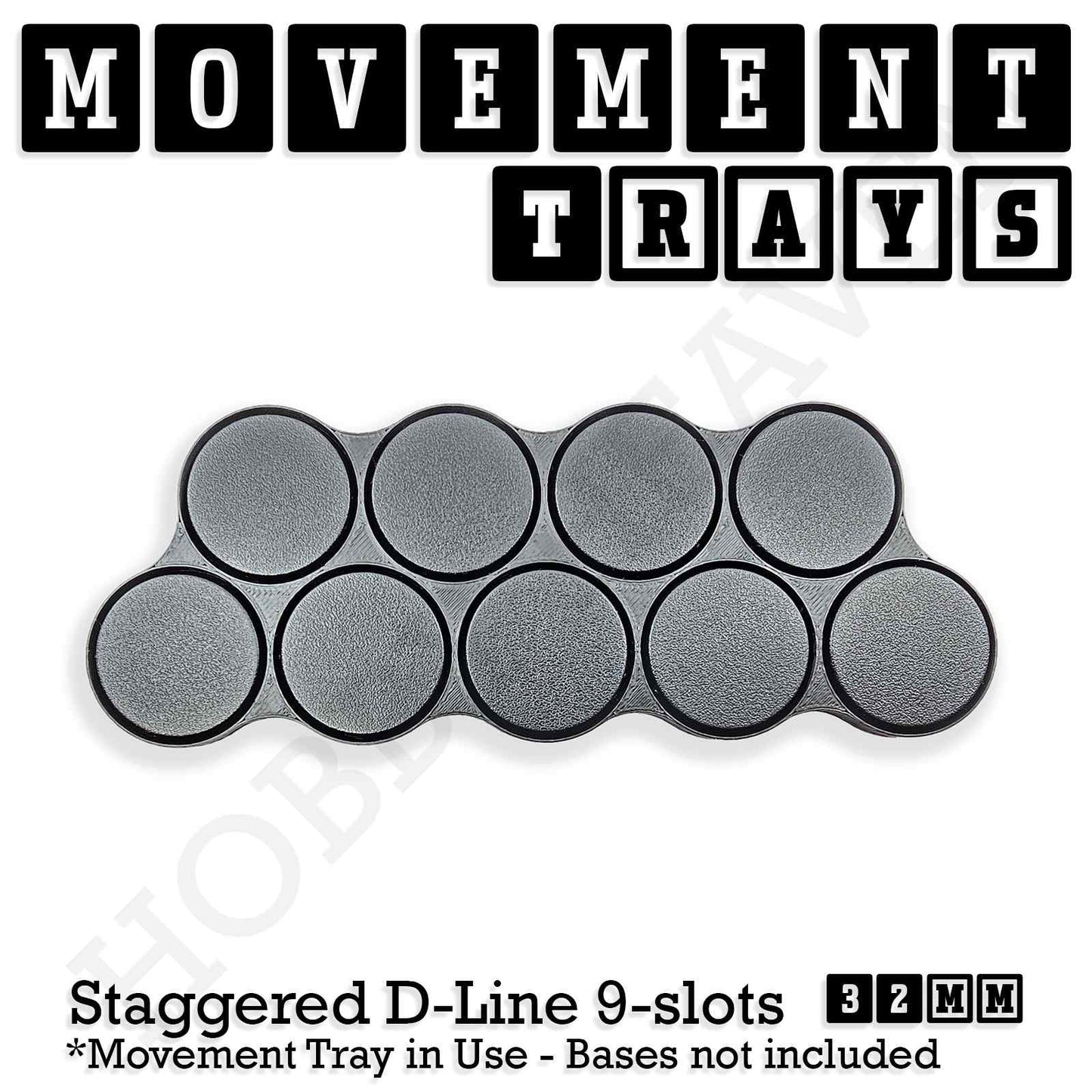 32mm Movement Trays for Tabletop Games | Compatible with Popular Miniatures | Full Range