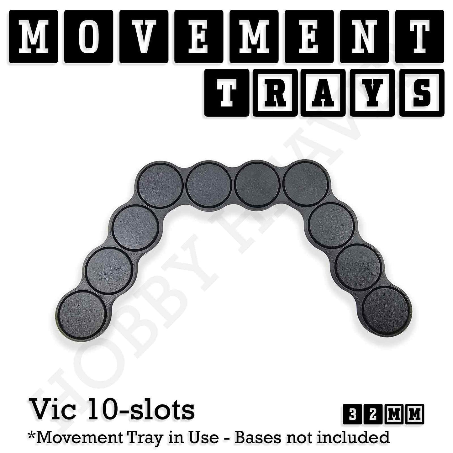 32mm Movement Trays for Tabletop Games | Compatible with Popular Miniatures | Full Range
