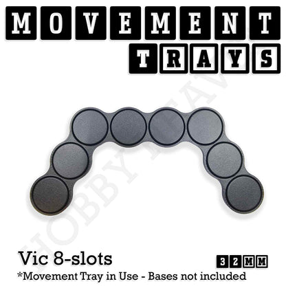 32mm Movement Trays for Tabletop Games | Compatible with Popular Miniatures | Full Range