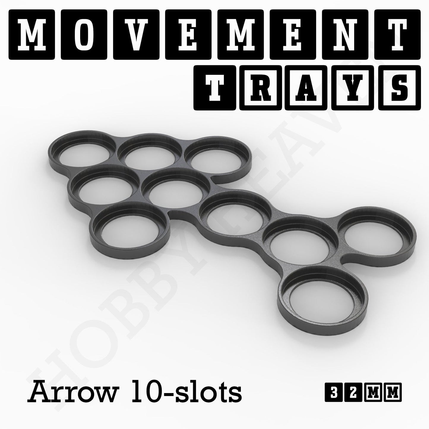 32mm Movement Trays for Tabletop Games | Compatible with Popular Miniatures | Full Range