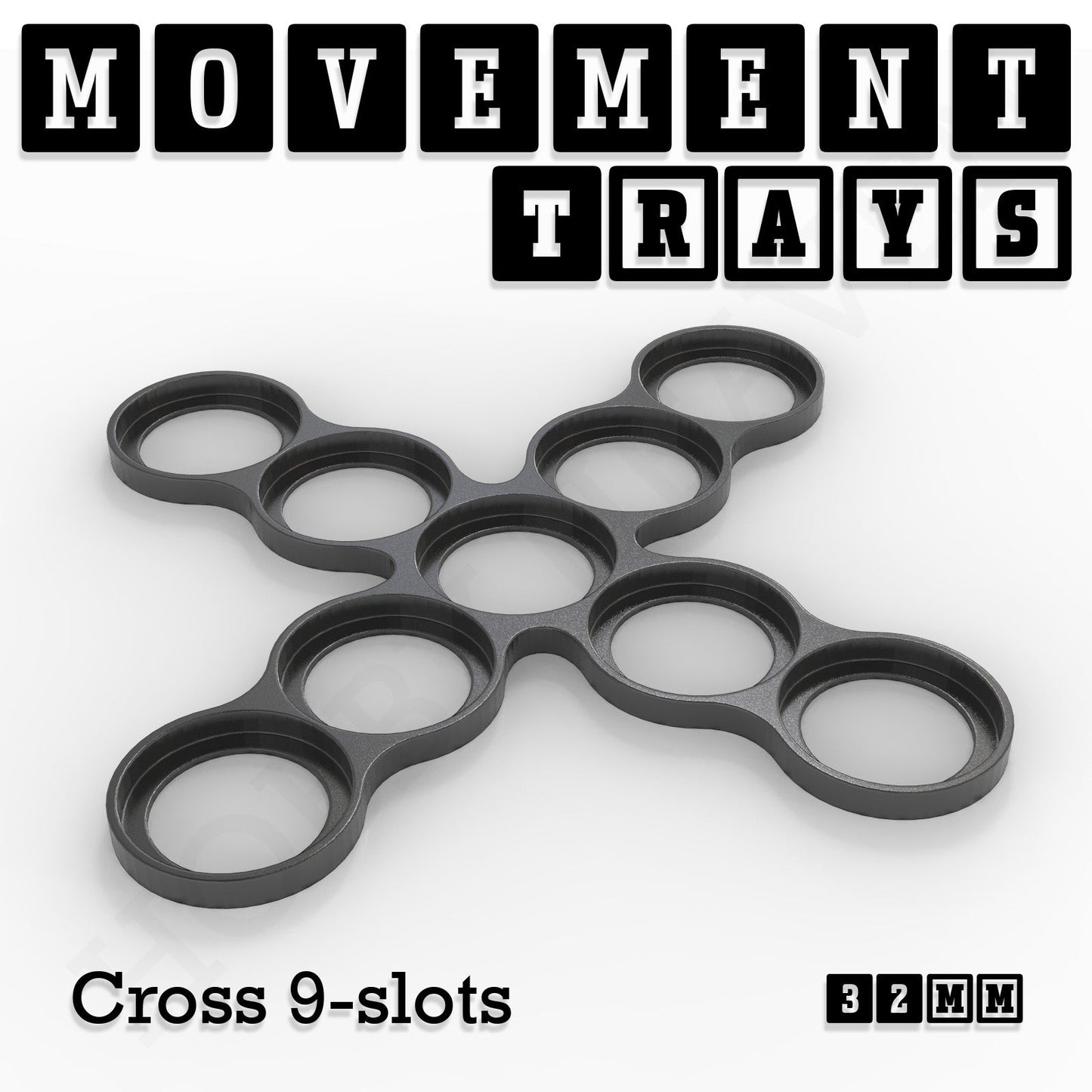 32mm Movement Trays for Tabletop Games | Compatible with Popular Miniatures | Full Range