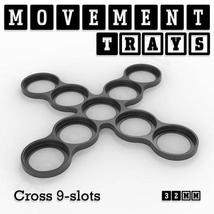 32mm Movement Trays for Tabletop Games | Compatible with Popular Miniatures | Full Range