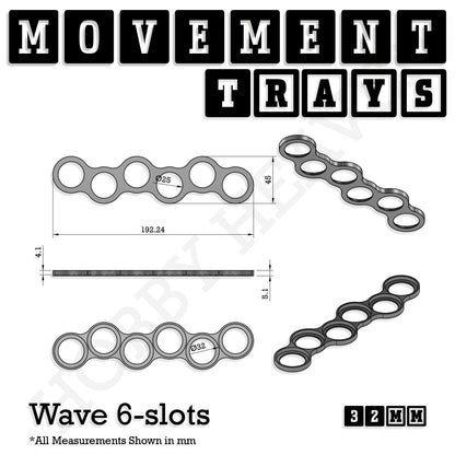 32mm Movement Trays for Tabletop Games | Compatible with Popular Miniatures | Full Range