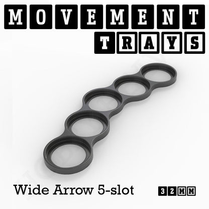 32mm Movement Trays for Tabletop Games | Compatible with Popular Miniatures | Full Range