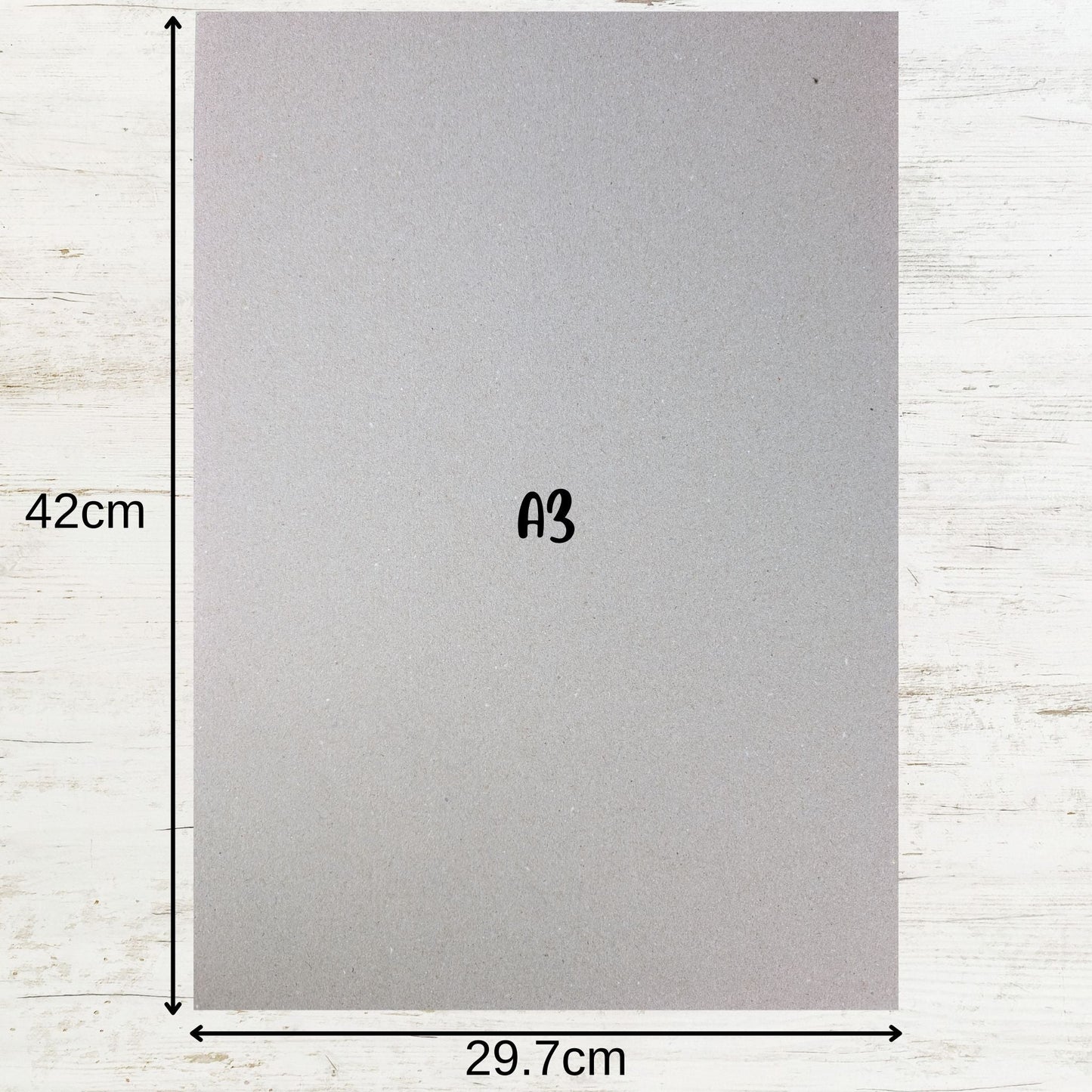 A3 Greyboard 1000 Micron - 100% Recycled, Versatile Backing for Art & Model Making