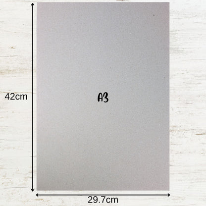 A3 Greyboard 1000 Micron - 100% Recycled, Versatile Backing for Art & Model Making