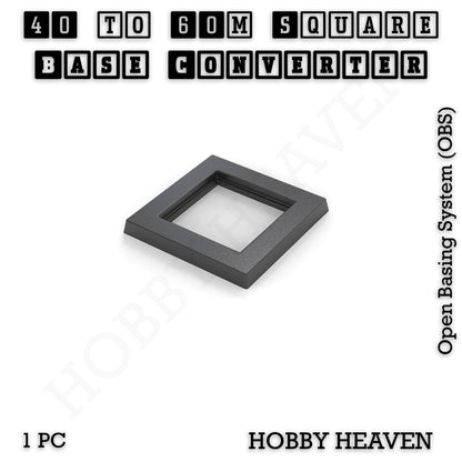 Square to Square Bases Size Converters 3d Print Full Range