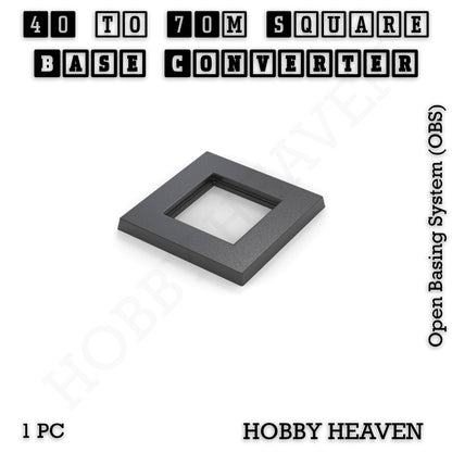 Square to Square Bases Size Converters 3d Print Full Range