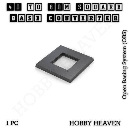 Square to Square Bases Size Converters 3d Print Full Range