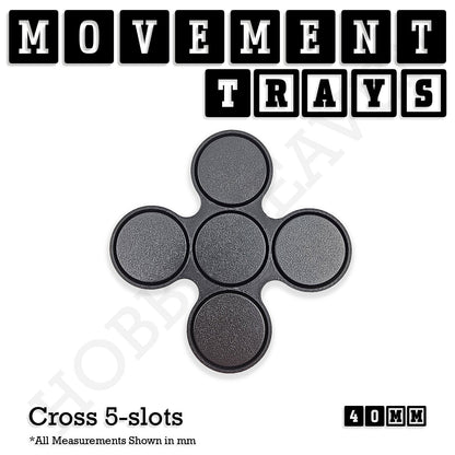 40mm Movement Trays for Miniatures | Tabletop Wargames Compatible | Full Range