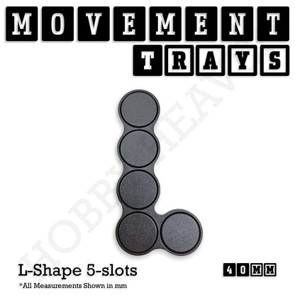 40mm Movement Trays for Miniatures | Tabletop Wargames Compatible | Full Range
