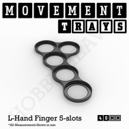 40mm Movement Trays for Miniatures | Tabletop Wargames Compatible | Full Range