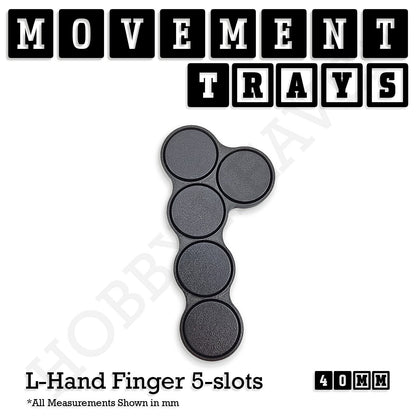 40mm Movement Trays for Miniatures | Tabletop Wargames Compatible | Full Range