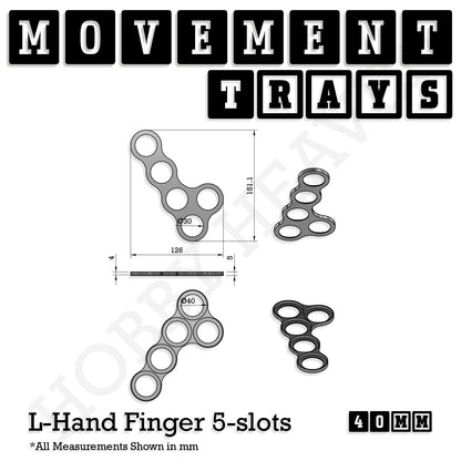 40mm Movement Trays for Miniatures | Tabletop Wargames Compatible | Full Range