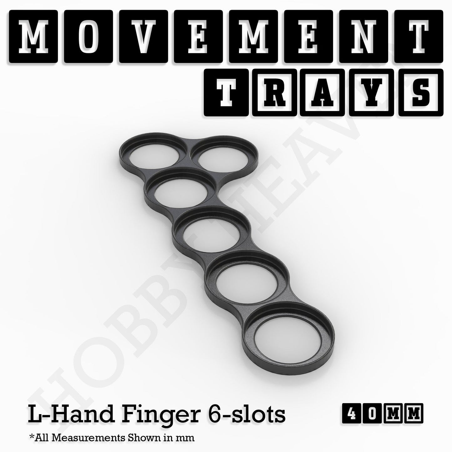 40mm Movement Trays for Miniatures | Tabletop Wargames Compatible | Full Range