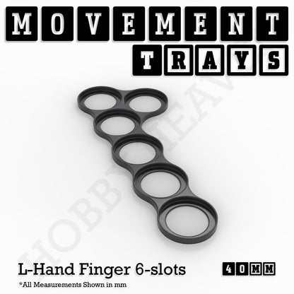 40mm Movement Trays for Miniatures | Tabletop Wargames Compatible | Full Range