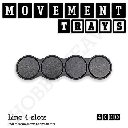 40mm Movement Trays for Miniatures | Tabletop Wargames Compatible | Full Range