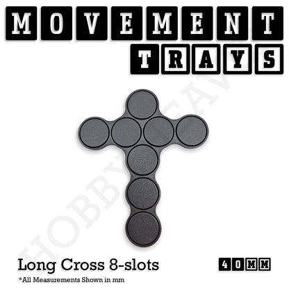 40mm Movement Trays for Miniatures | Tabletop Wargames Compatible | Full Range