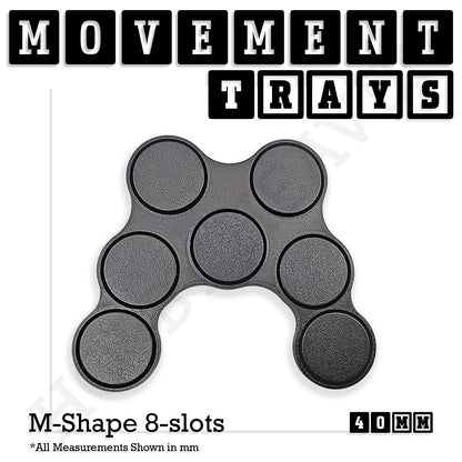 40mm Movement Trays for Miniatures | Tabletop Wargames Compatible | Full Range