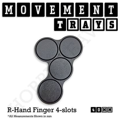 40mm Movement Trays for Miniatures | Tabletop Wargames Compatible | Full Range