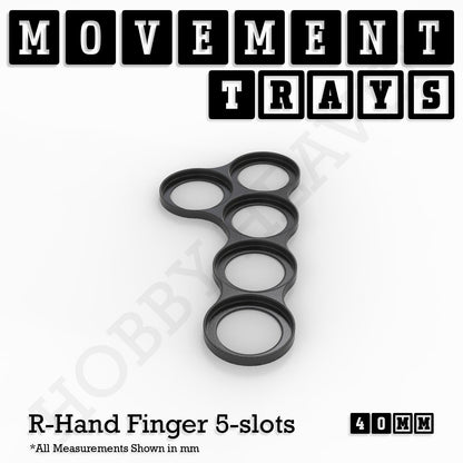 40mm Movement Trays for Miniatures | Tabletop Wargames Compatible | Full Range