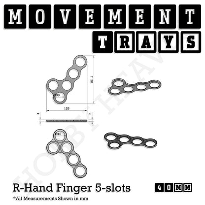40mm Movement Trays for Miniatures | Tabletop Wargames Compatible | Full Range