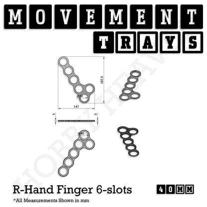 40mm Movement Trays for Miniatures | Tabletop Wargames Compatible | Full Range