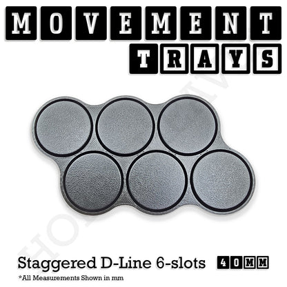 40mm Movement Trays for Miniatures | Tabletop Wargames Compatible | Full Range